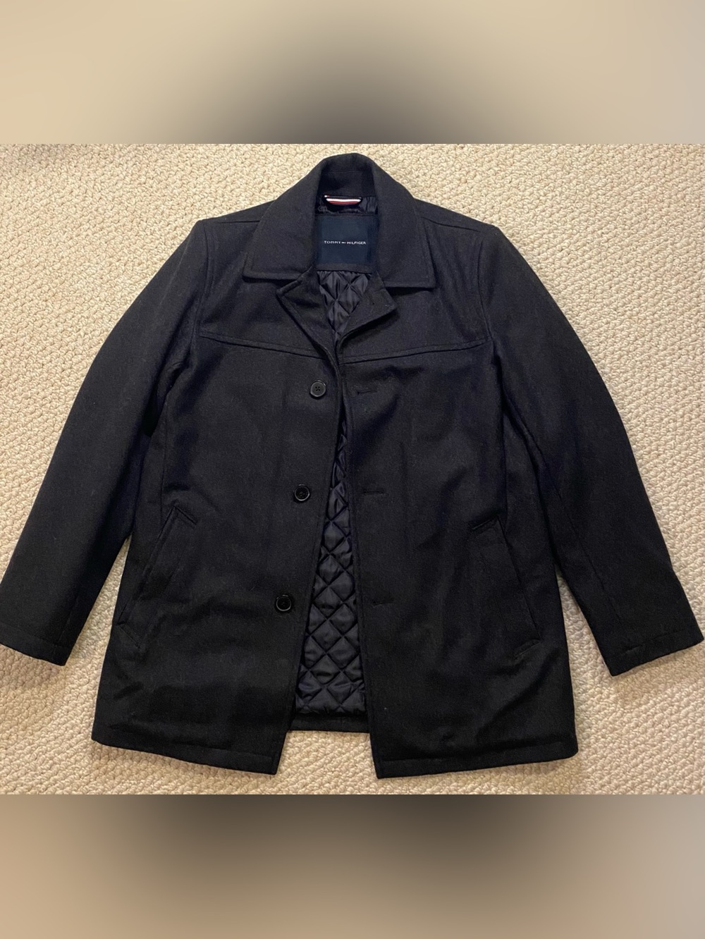 Tommy Hilfiger Walker Mens Medium Wool Blend Coat